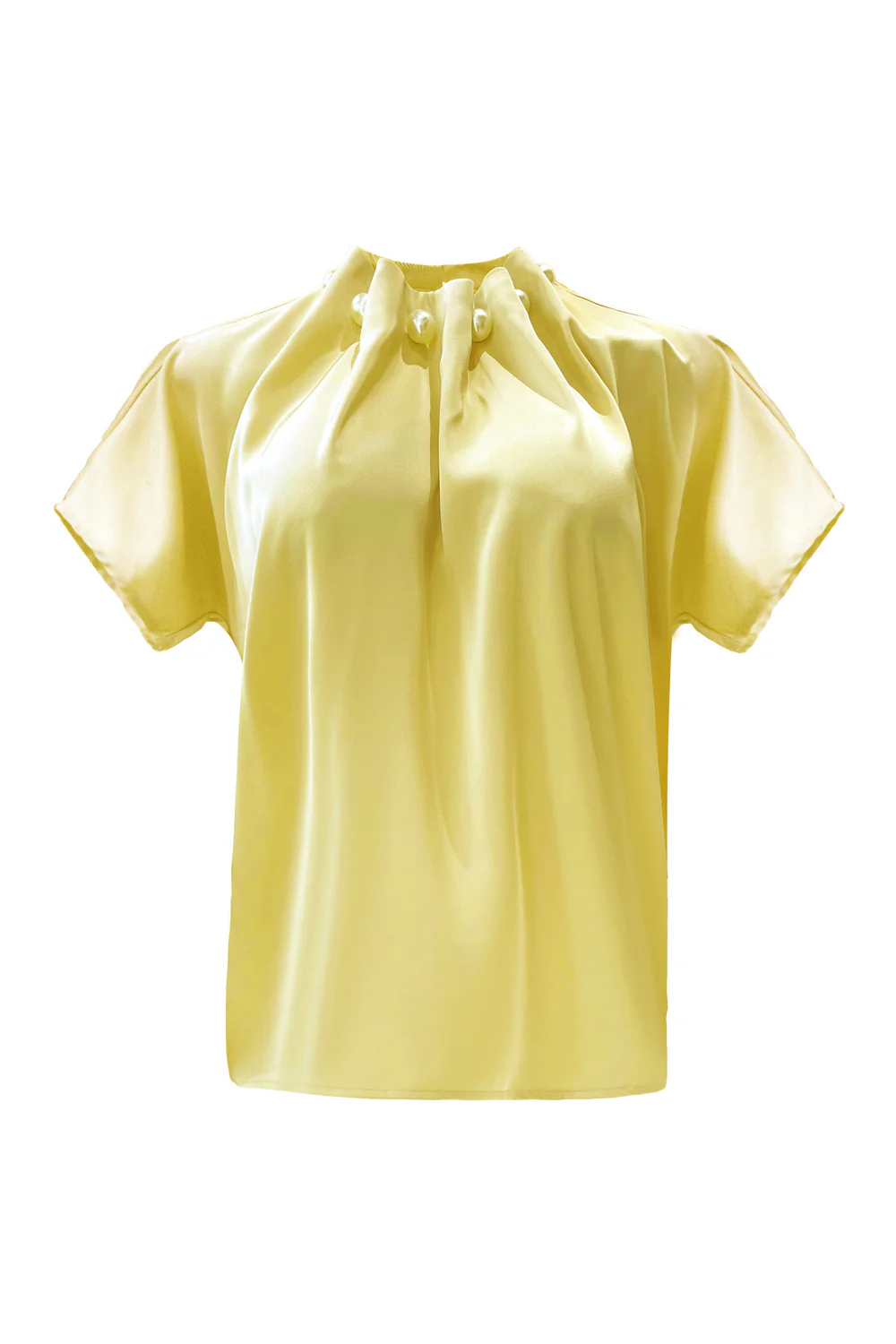 Pip Ss Pearl Blouse | Yellow | Bluse fra Liberté - Image 3