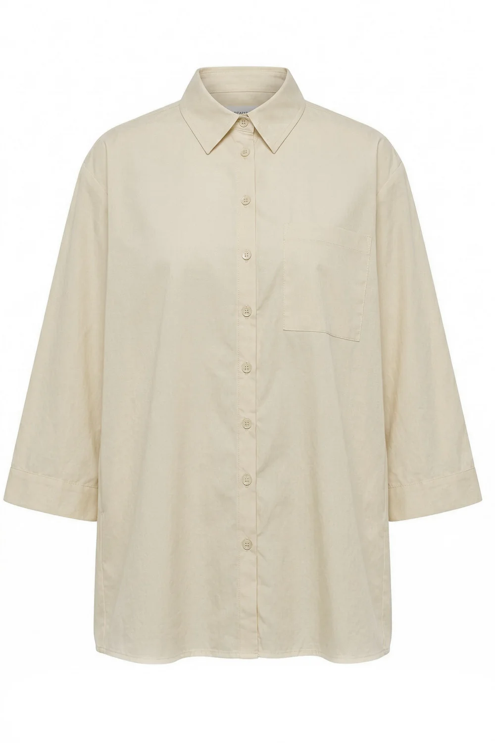 Polly Cotton Shirt | Beige | Skjorte fra Atelier C - Image 2