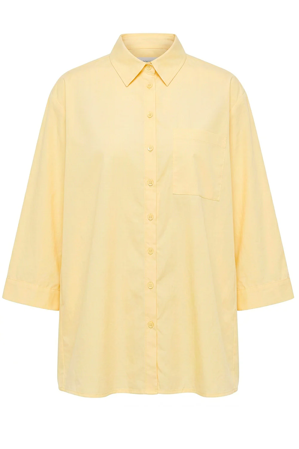 Polly Cotton Shirt | Light Yellow | Skjorte fra Atelier C - Image 2