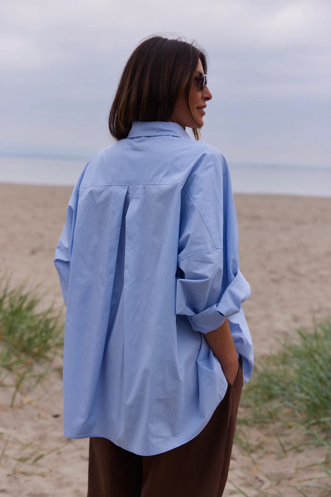 Polly Cotton Shirt | Sky Blue | Skjorte fra Atelier C - Image 3