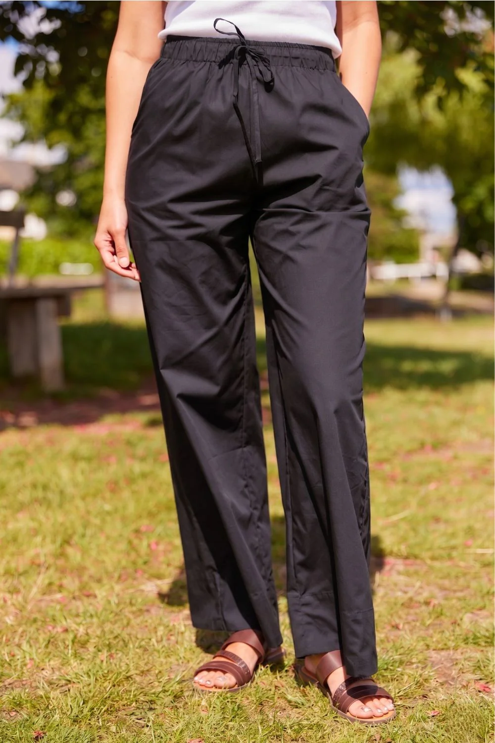 Polly Cotton Pants | Black - Image 3