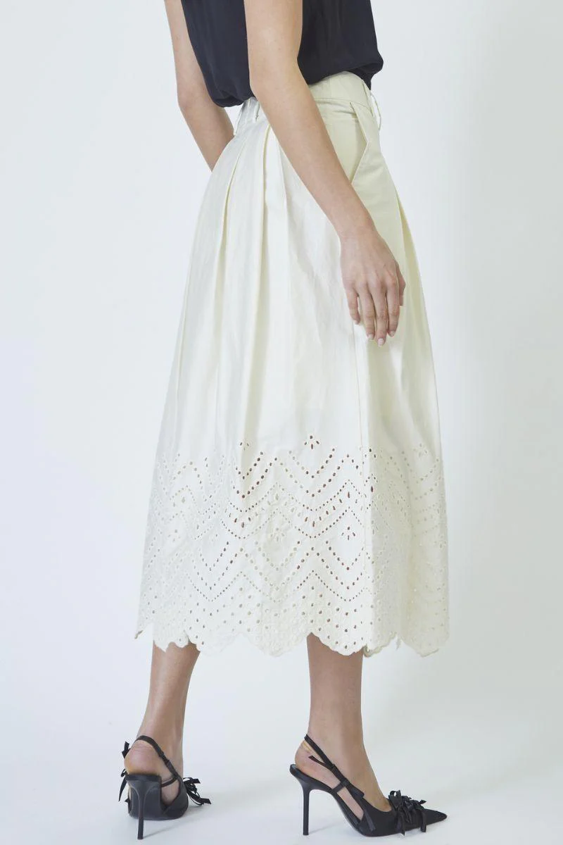 Poppy Anglaise Skirt 34203 | Bone | Nederdel fra Co'couture - Image 7