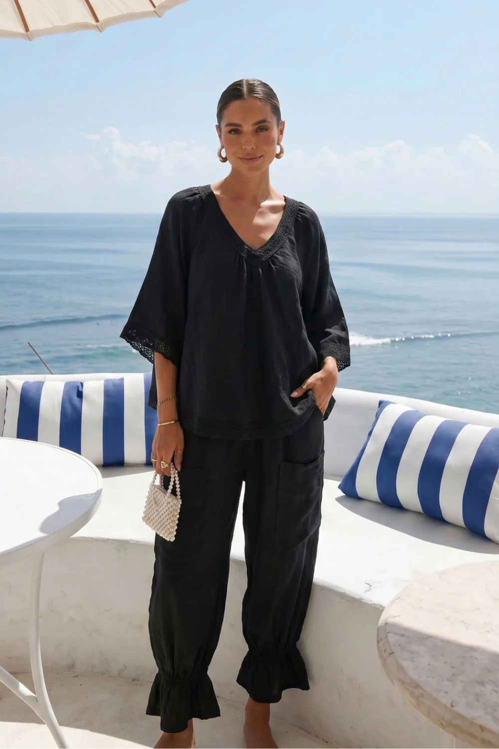 Poppy Pants | Black | Bukser fra Avery - Image 3