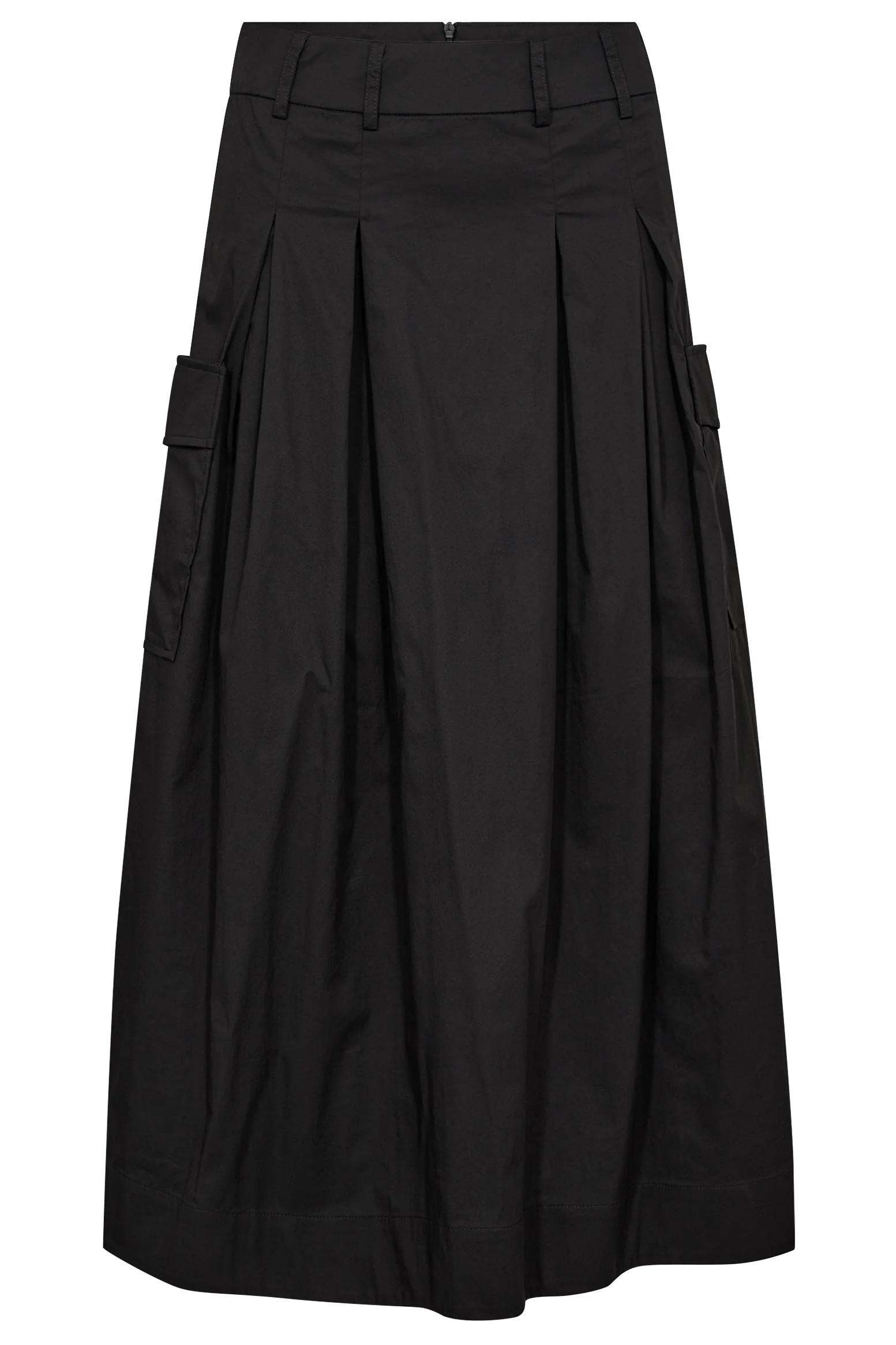 Poppy Pocket Pleat Skirt 34189 | Black | Nederdel fra Co'couture