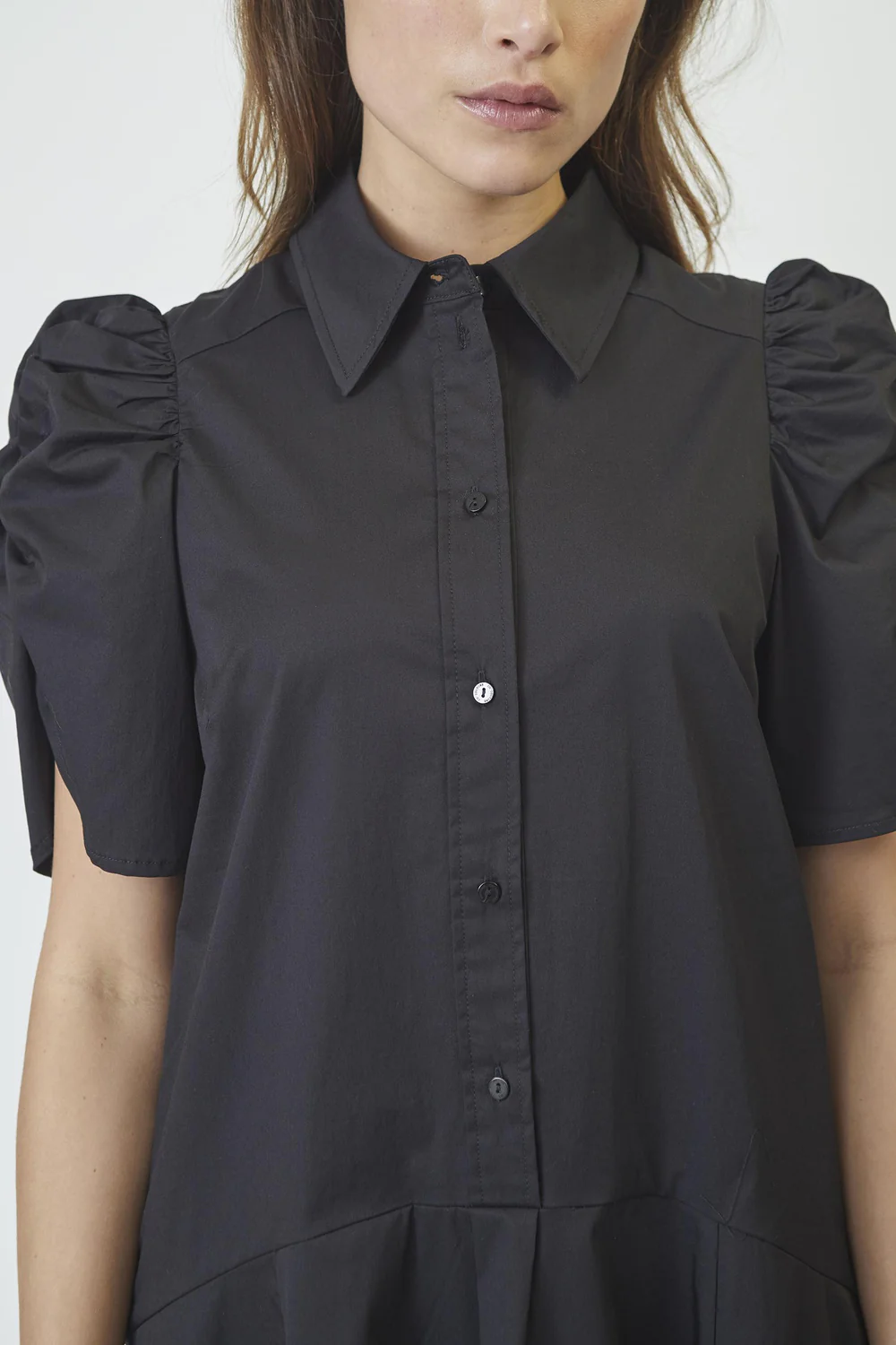 Poppy SS Shirt Dress 36533 | Black | Kjole fra Co'couture - Image 4