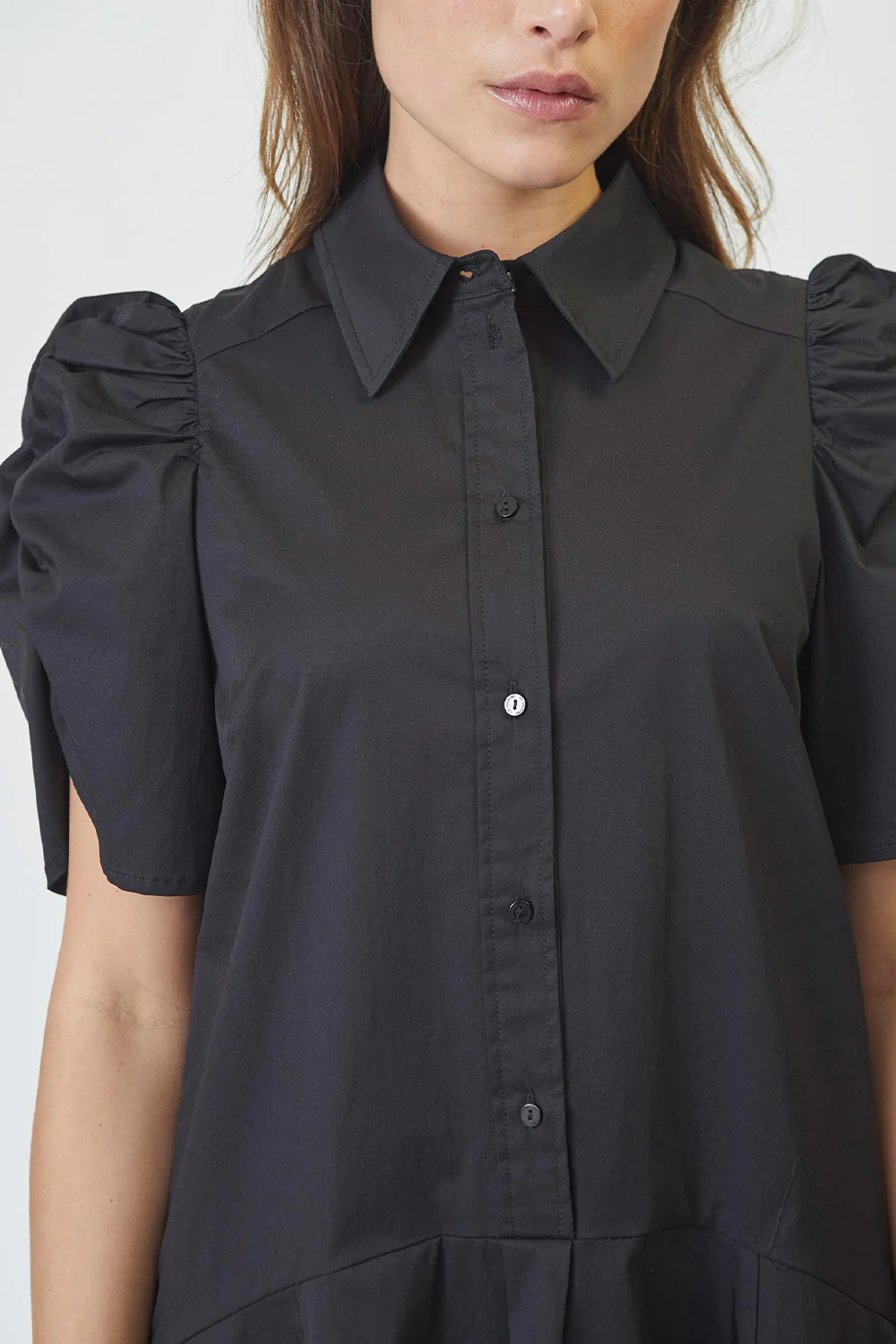 Poppy SS Shirt Dress 36533 | Black | Kjole fra Co'couture - Image 5