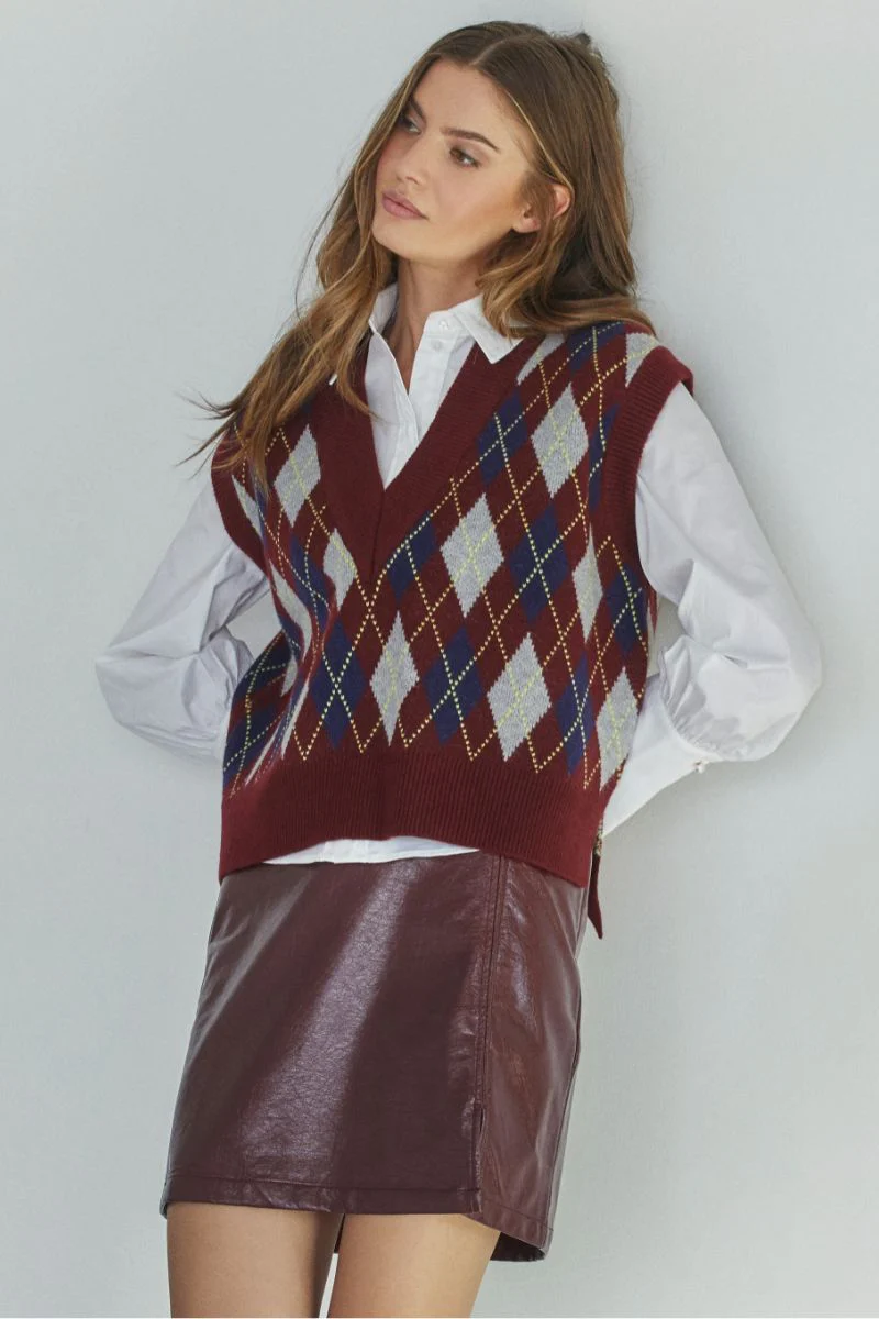 Posy skirt 34220 | Winered | Nederdel fra Co'couture