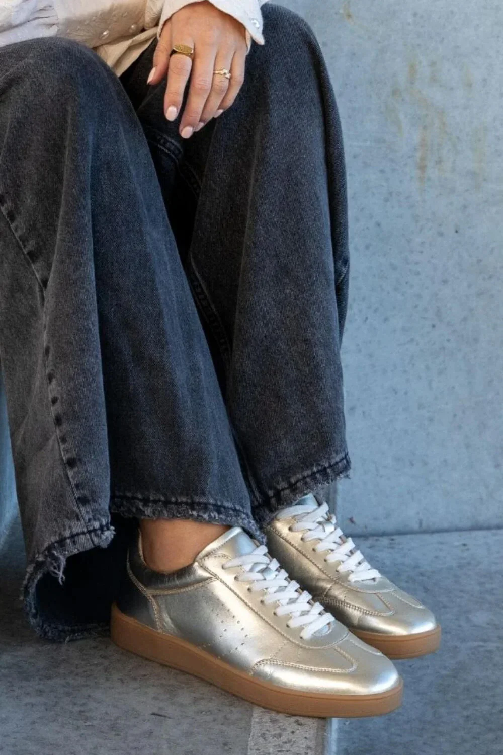 Powerfull Sneakers | Gold | Sneakers fra Copenhagen Shoes - Image 5