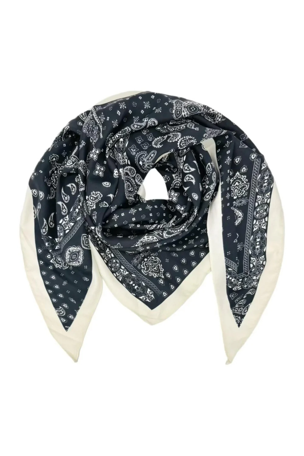 Pretty Paisley Scarf | Beige | Tørklæde fra By Timm - Image 2