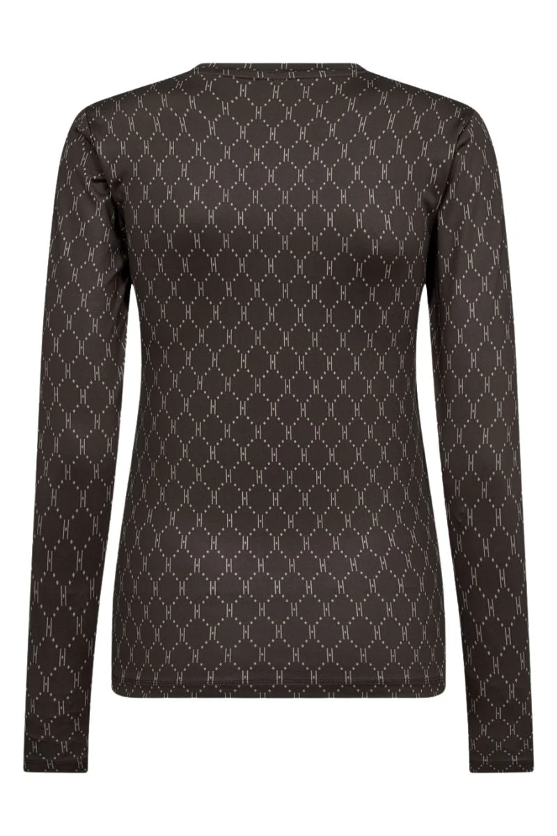 Printed Blouse | Brun | Top fra Hype the Detail - Image 4