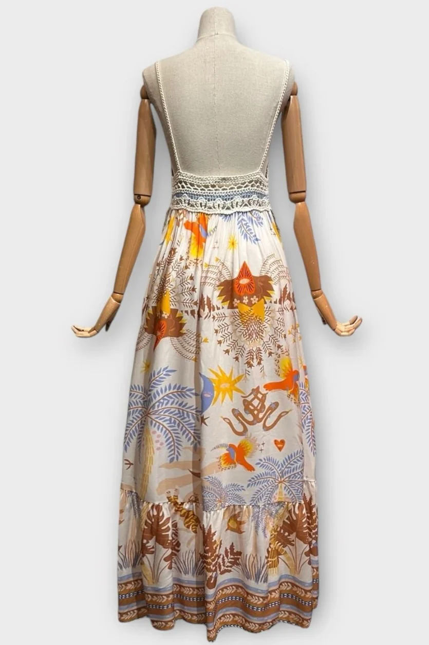 Printed Crochet Dress | Kjole fra Atelier C - Image 3