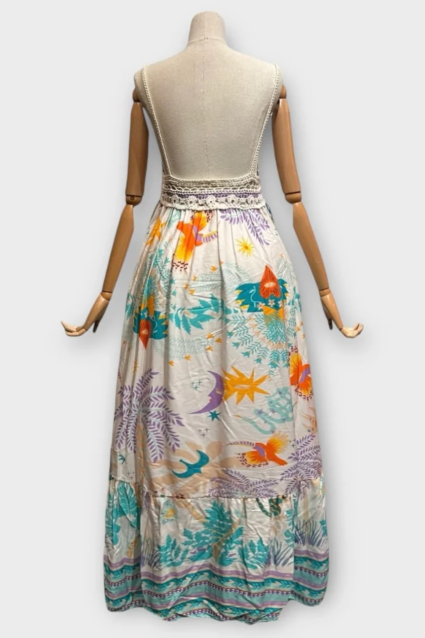 Printed Crochet Dress | Kjole fra Atelier C - Image 3