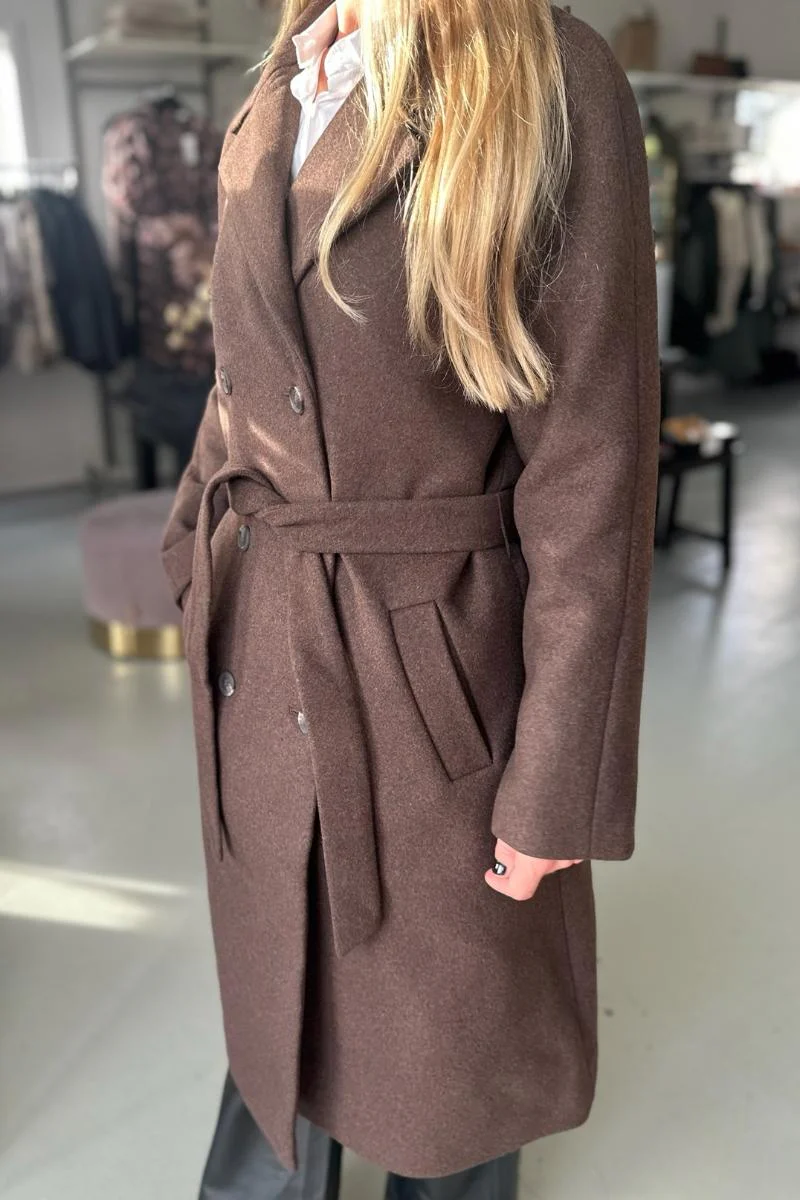 Quentin Long Wool Coat | Uldfrakke fra French Laundry - Image 5