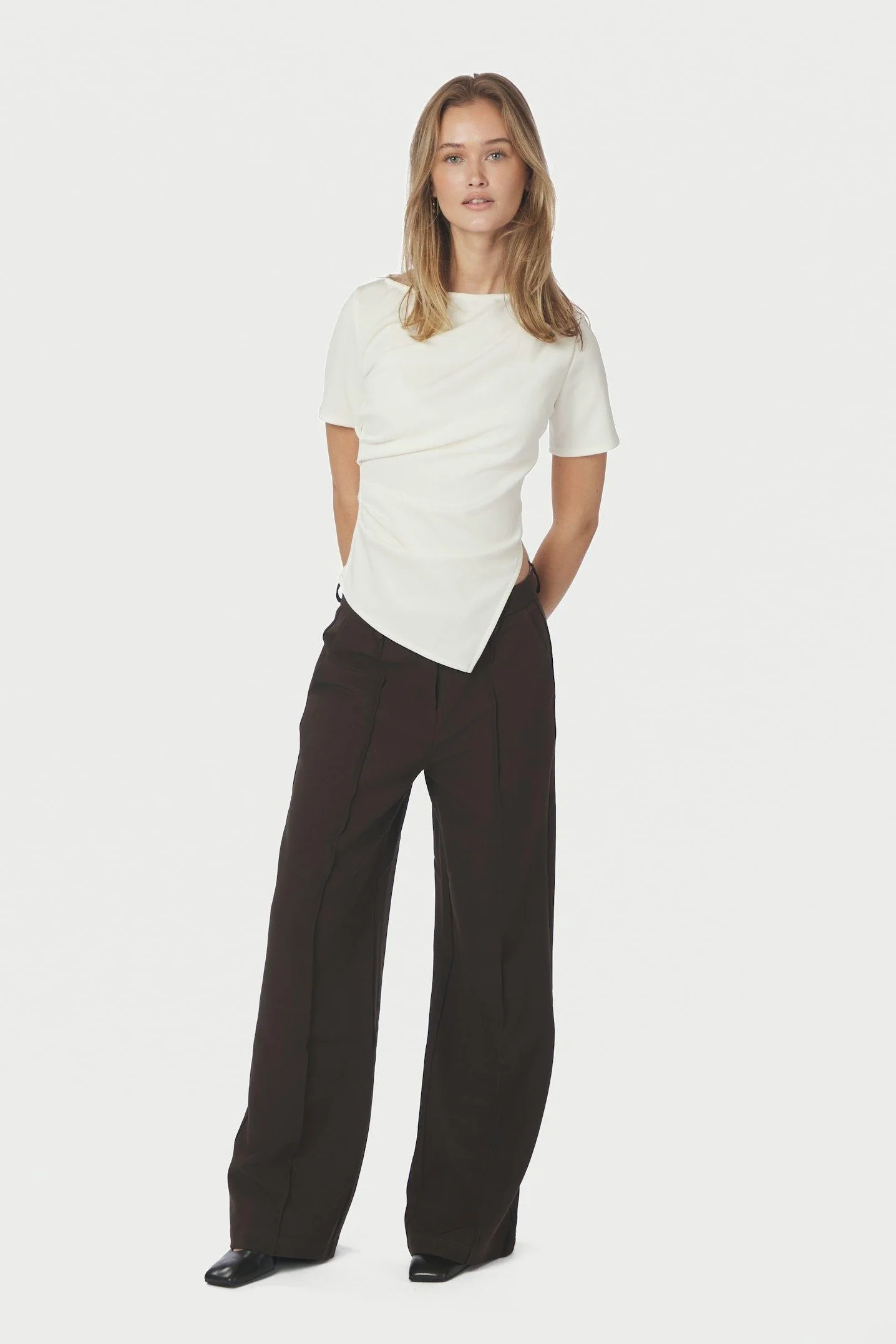 Rasmine Soft Blouse | Off White | Bluse fra Neo Noir - Image 3