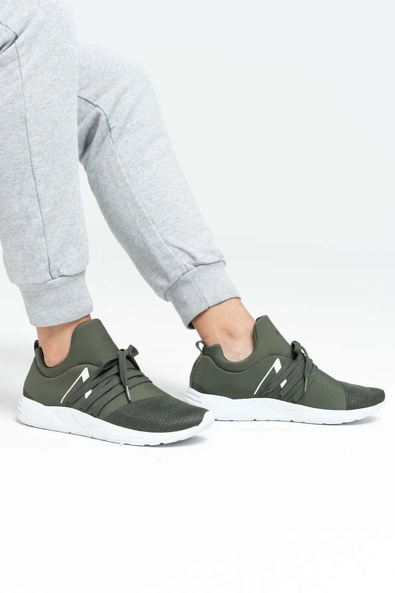 Raven Mesh PET S-E15 | Dark Army White | Sneakers fra Arkk - Image 3