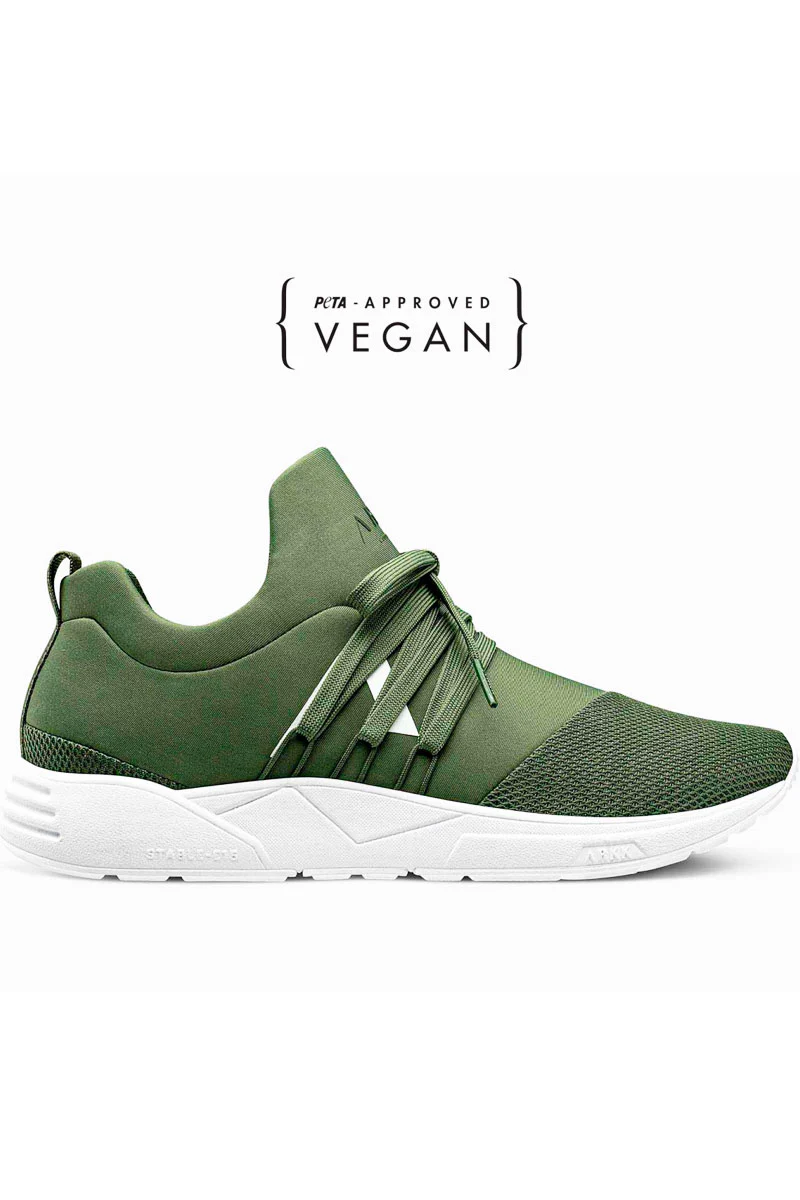 Raven Mesh PET S-E15 | Dark Army White | Sneakers fra Arkk - Image 4