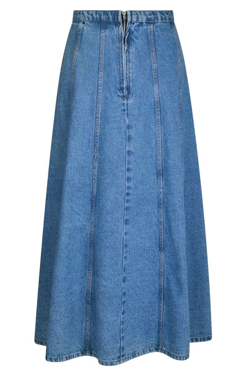 Raya Denim Skirt | Vintage Blue | Nederdel fra Neo Noir - Image 3