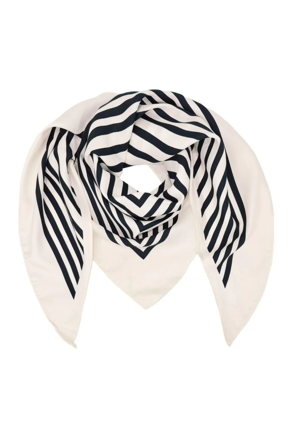 Raya Stripe Scarf | Beige | Tørklæde fra By Timm - Image 2