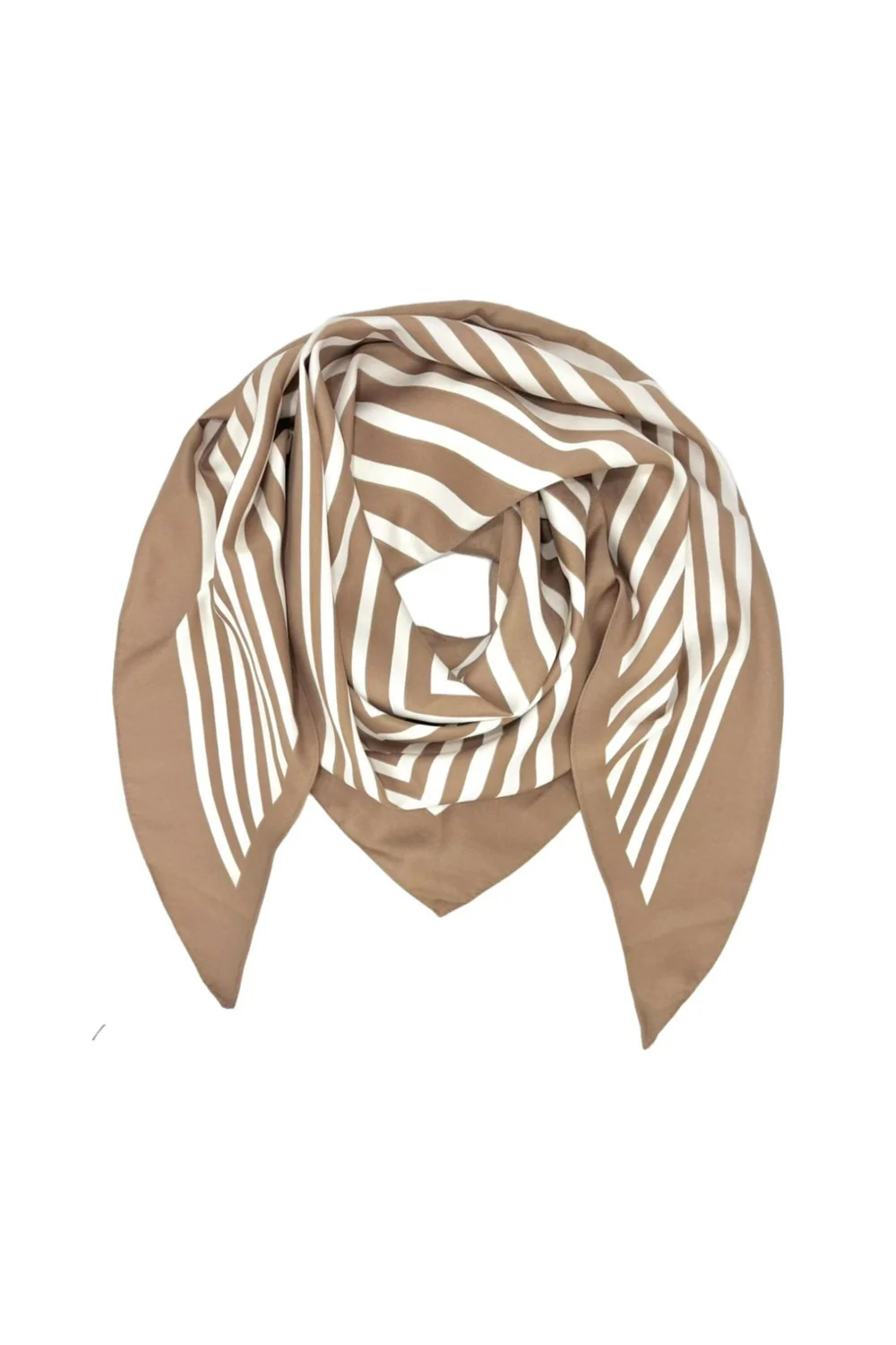Raya Stripe Scarf | Taupe | Tørklæde fra By Timm - Image 2