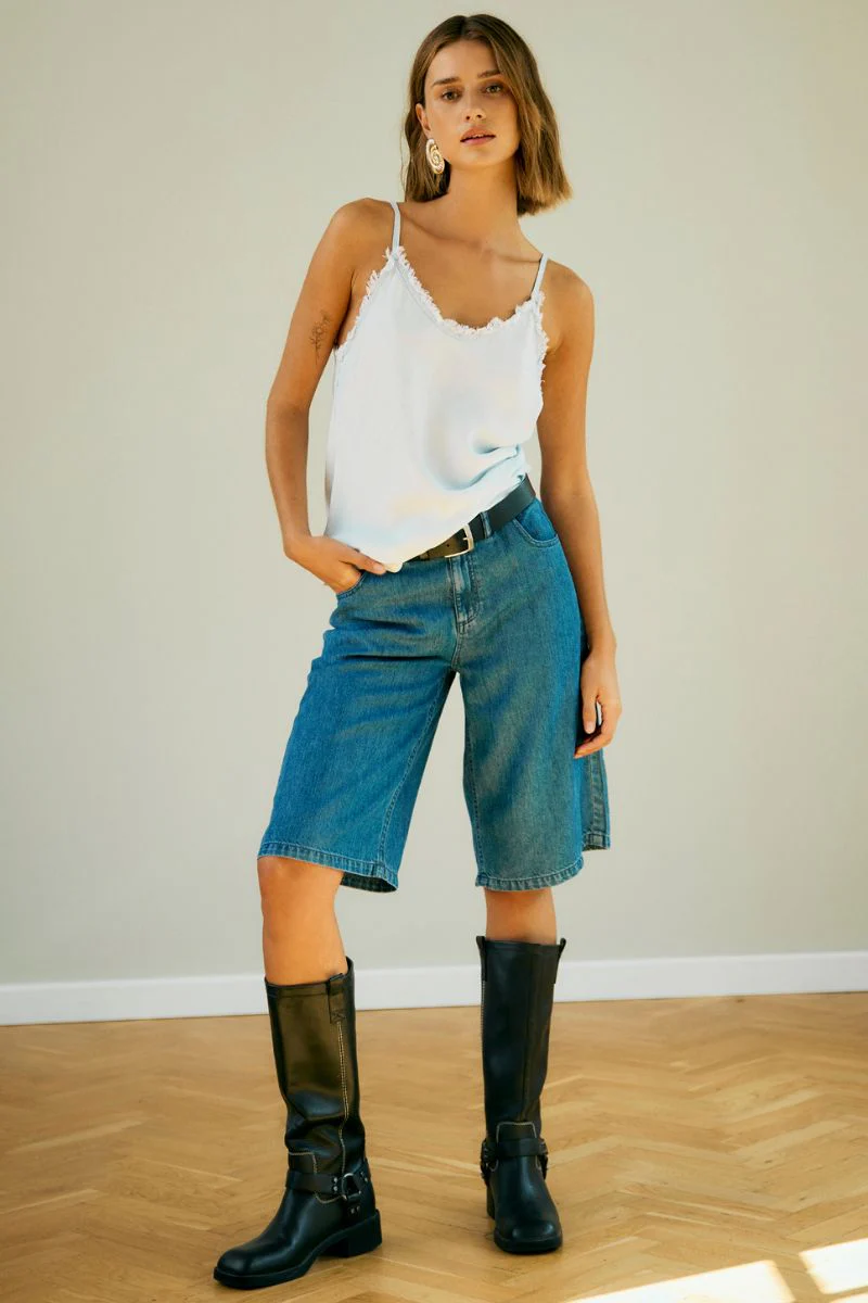 Renna Top 206118 | Light Blue Denim | Top fra Freequent - Image 6