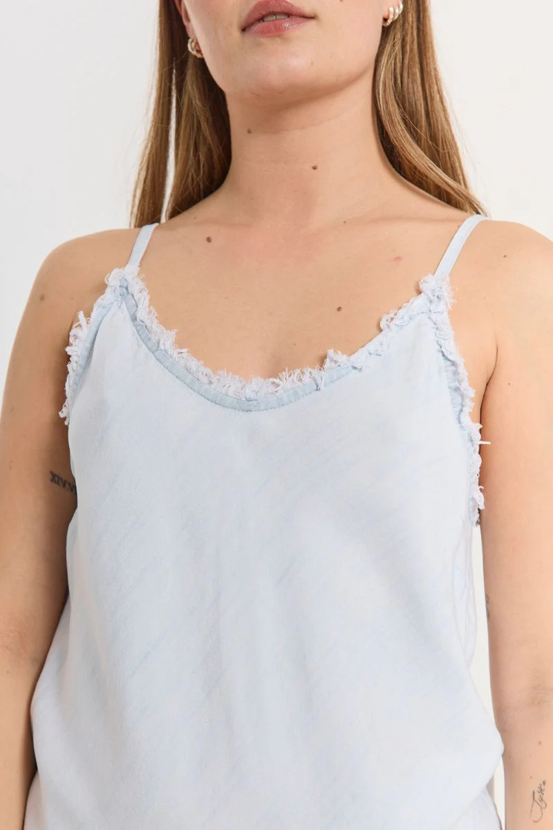 Renna Top 206118 | Light Blue Denim | Top fra Freequent - Image 8
