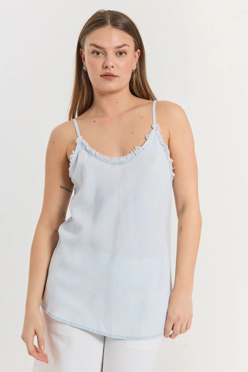 Renna Top 206118 | Light Blue Denim | Top fra Freequent - Image 9