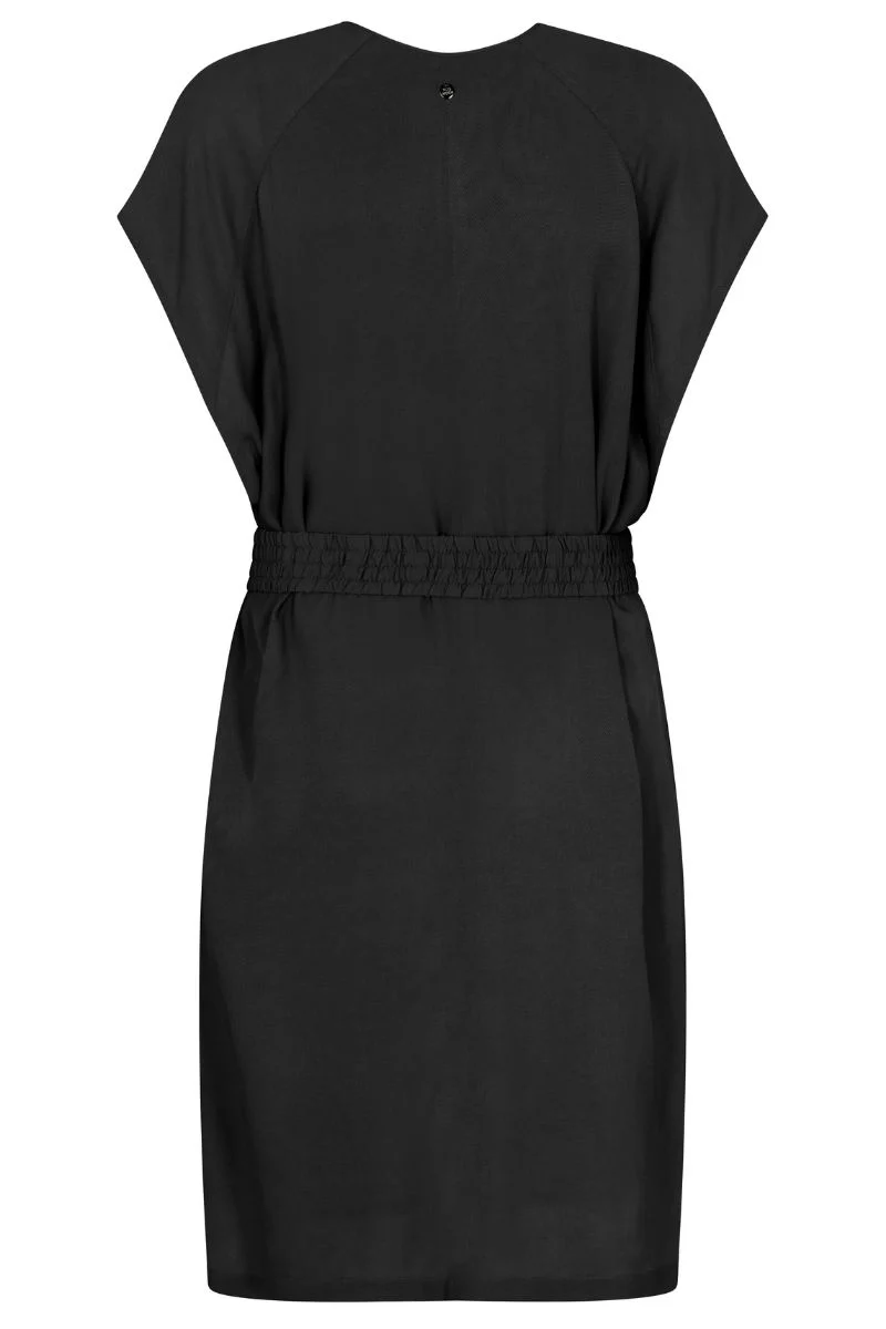 Ridley Twill Viscose Dress | Black | Kjole fra Mos Mosh - Image 2