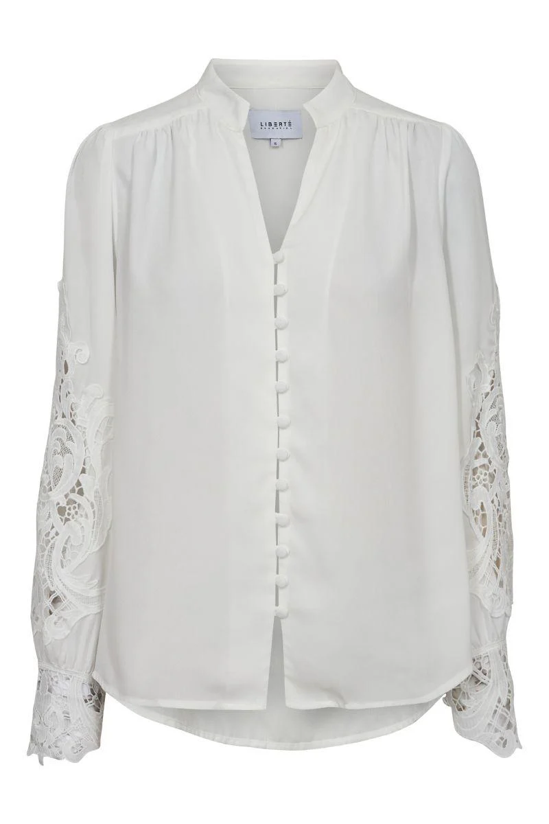 Rigmor Ls Blouse | White | Bluse fra Liberté - Image 2