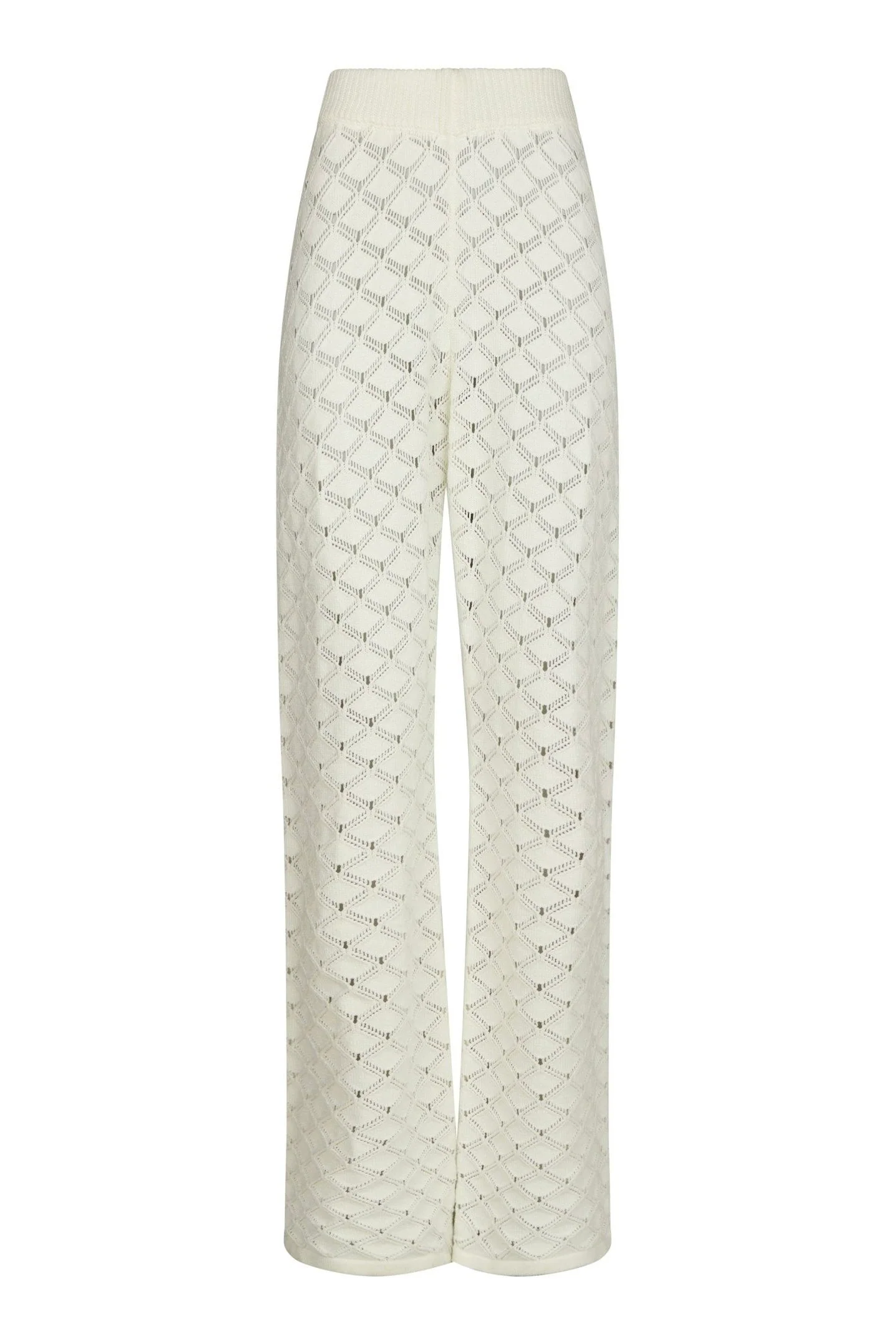 Rizzy Crochet Pants | Off White | Strik fra Neo Noir - Image 2