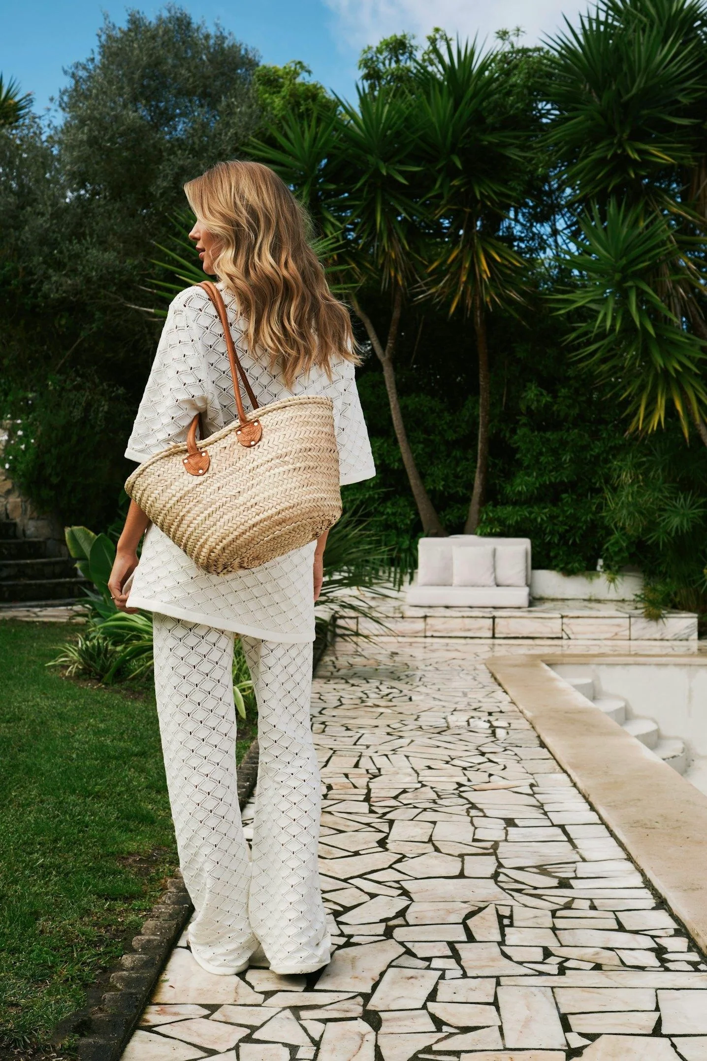 Rizzy Crochet Pants | Off White | Strik fra Neo Noir - Image 5