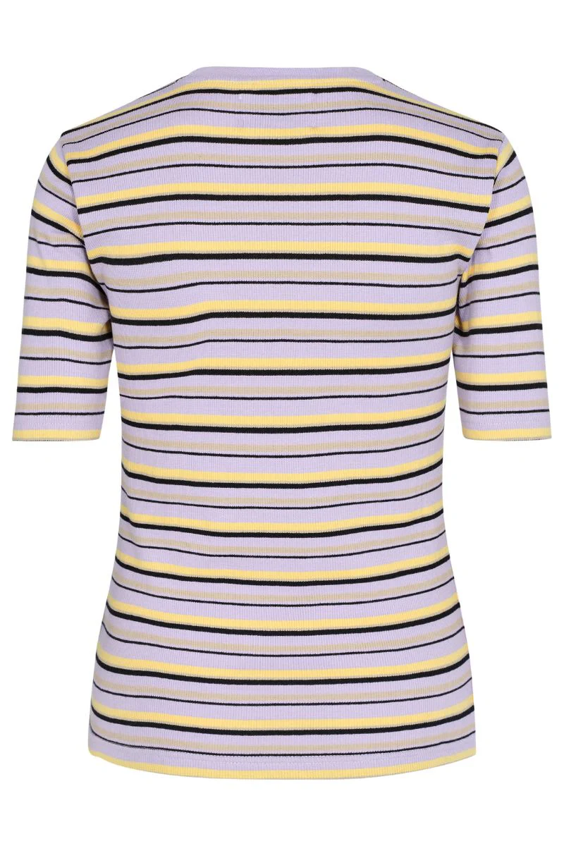Roberta Ss Blouse | Lavender Yellow Stripe | Bluse fra Liberté - Image 2
