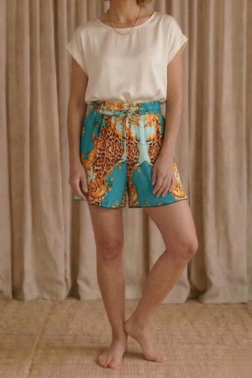 Roco Shorts | Turquoise | Shorts fra Atelier C - Image 2