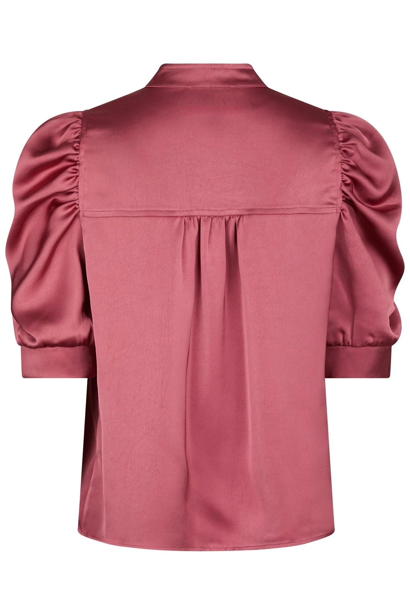 Roella Heavy Sateen Blouse | Cherry Pink | Bluse fra Neo Noir - Image 8