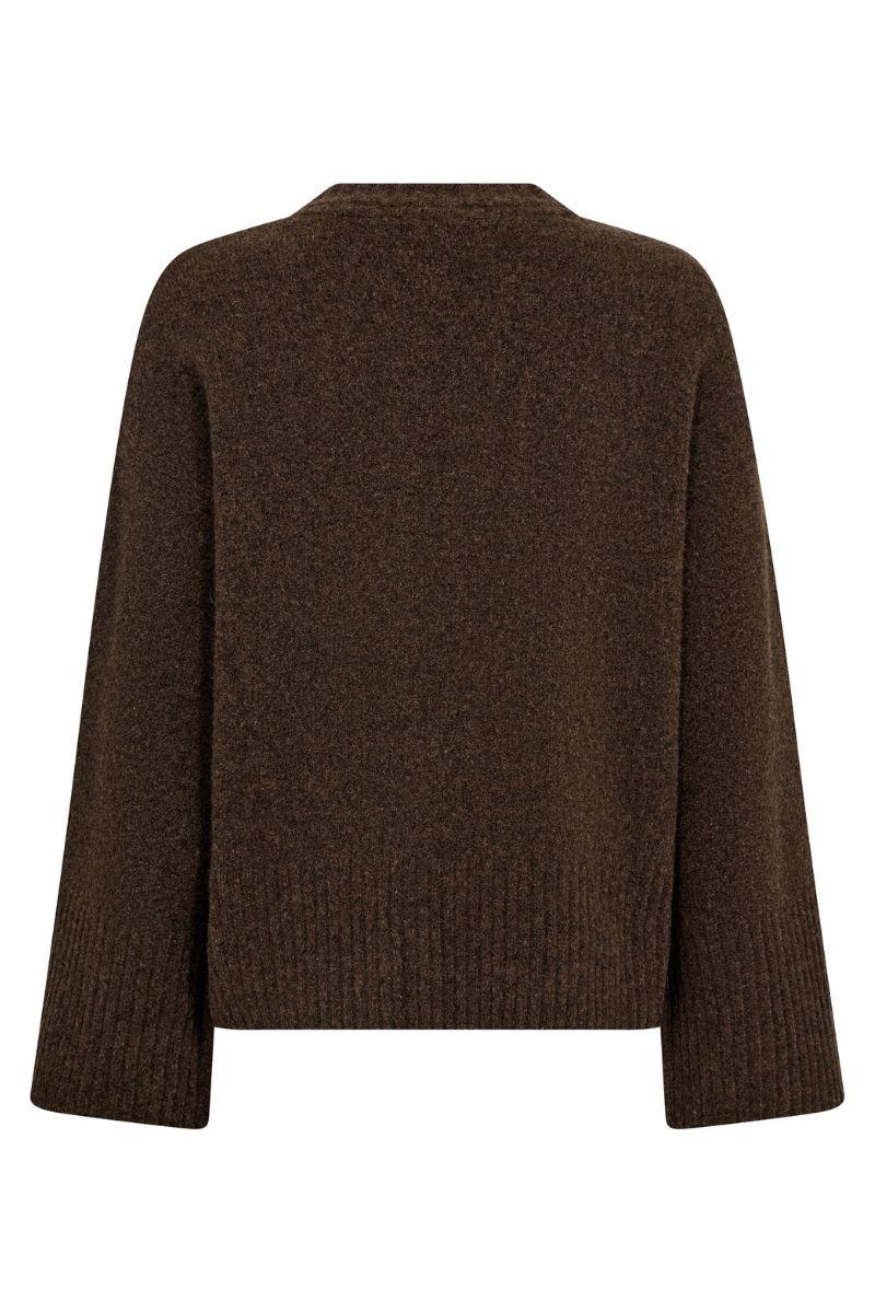 Roger O-Neck Knit 32196 | Mocca | Strik fra Co'couture - Image 2