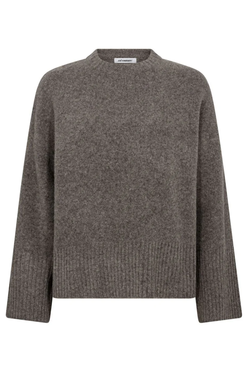 Roger O-Neck Knit 32196 | Walnut | Strik fra Co'couture