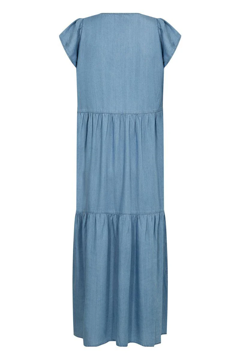 Rora 3 | Mid Blue Denim | Kjole fra Levete Room - Image 2