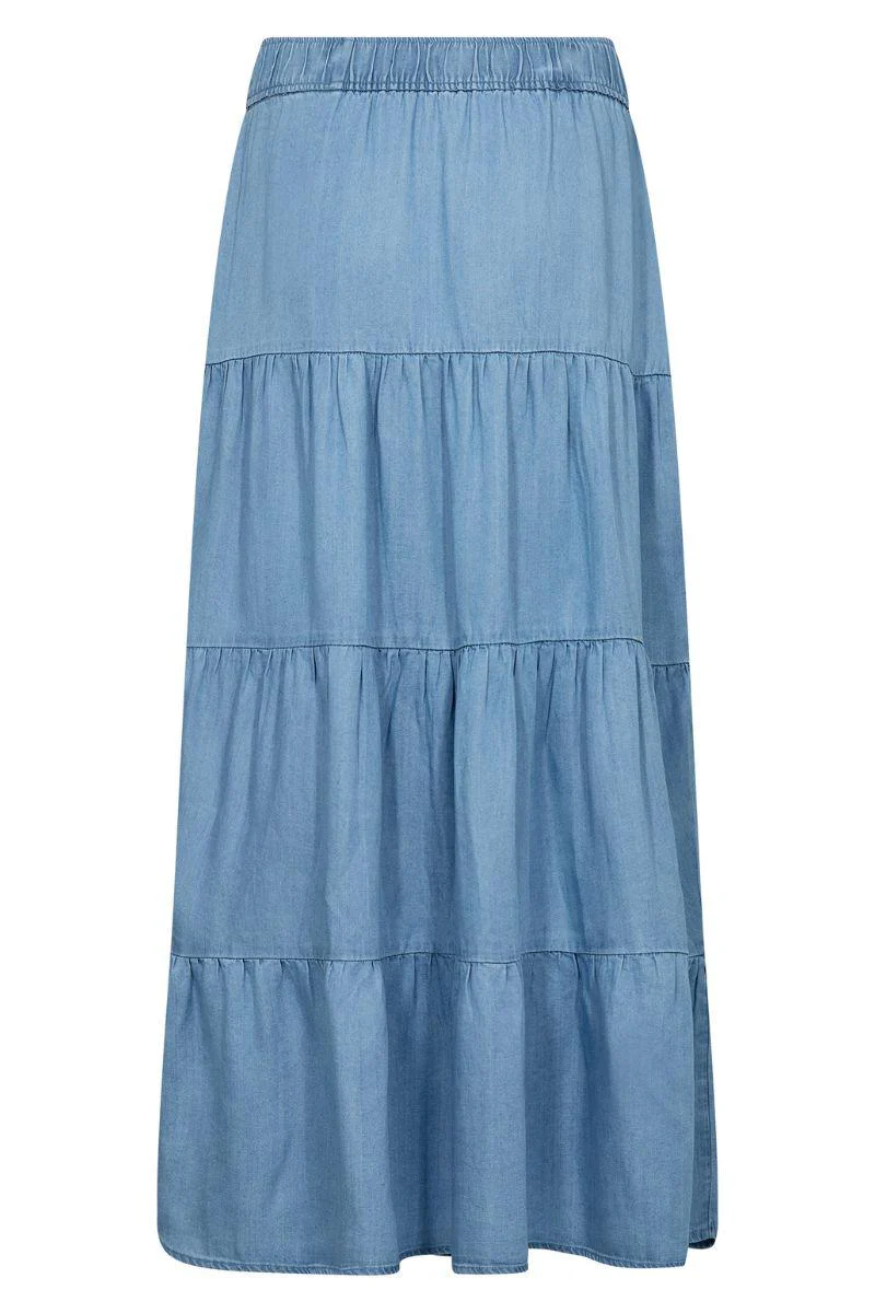 Rora 4 | Mid Blue Denim | Nederdel fra Levete Room - Image 2