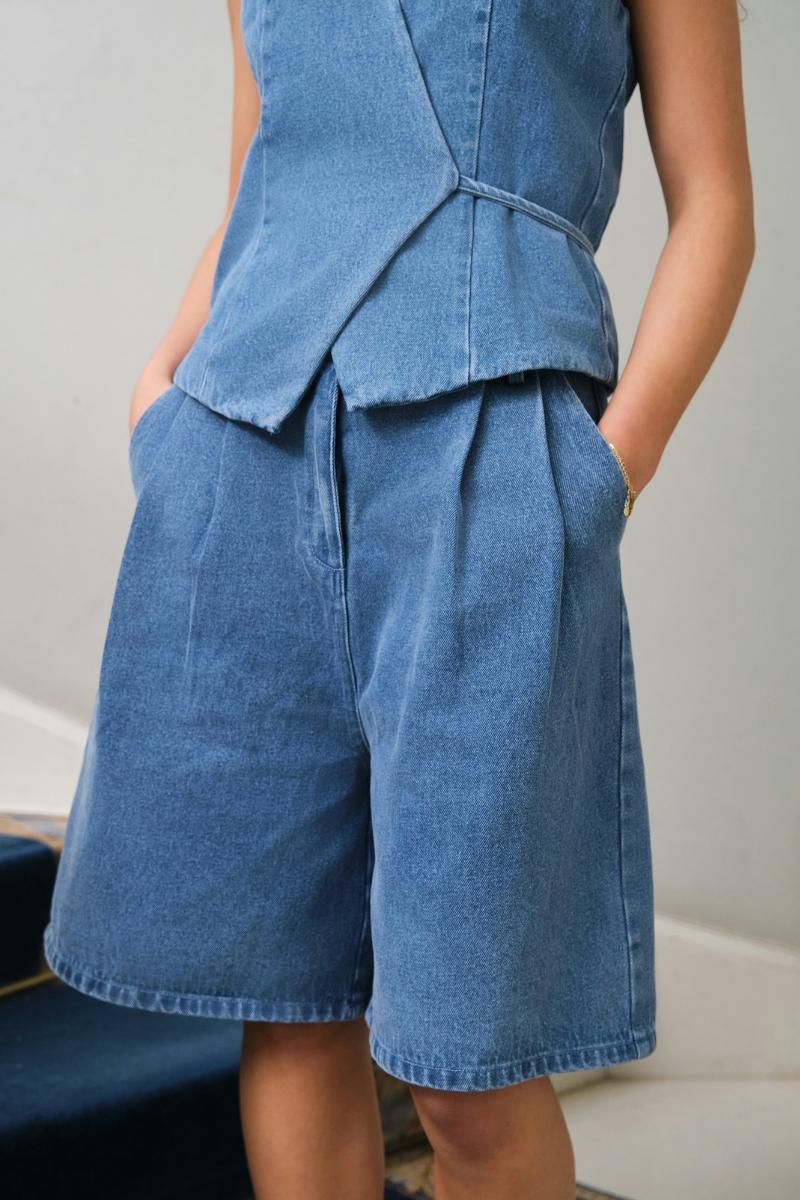 Rosel Denim Shorts | Blue | Shorts fra Neo Noir