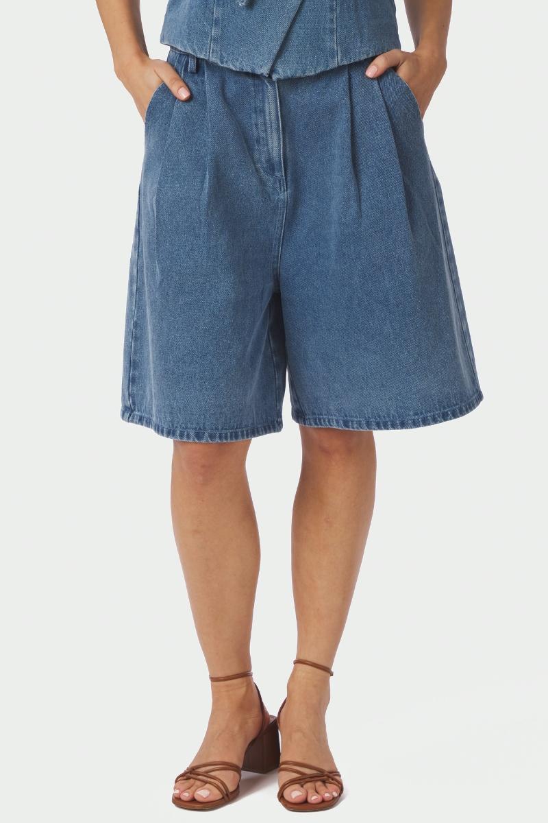 Rosel Denim Shorts | Blue | Shorts fra Neo Noir - Image 7