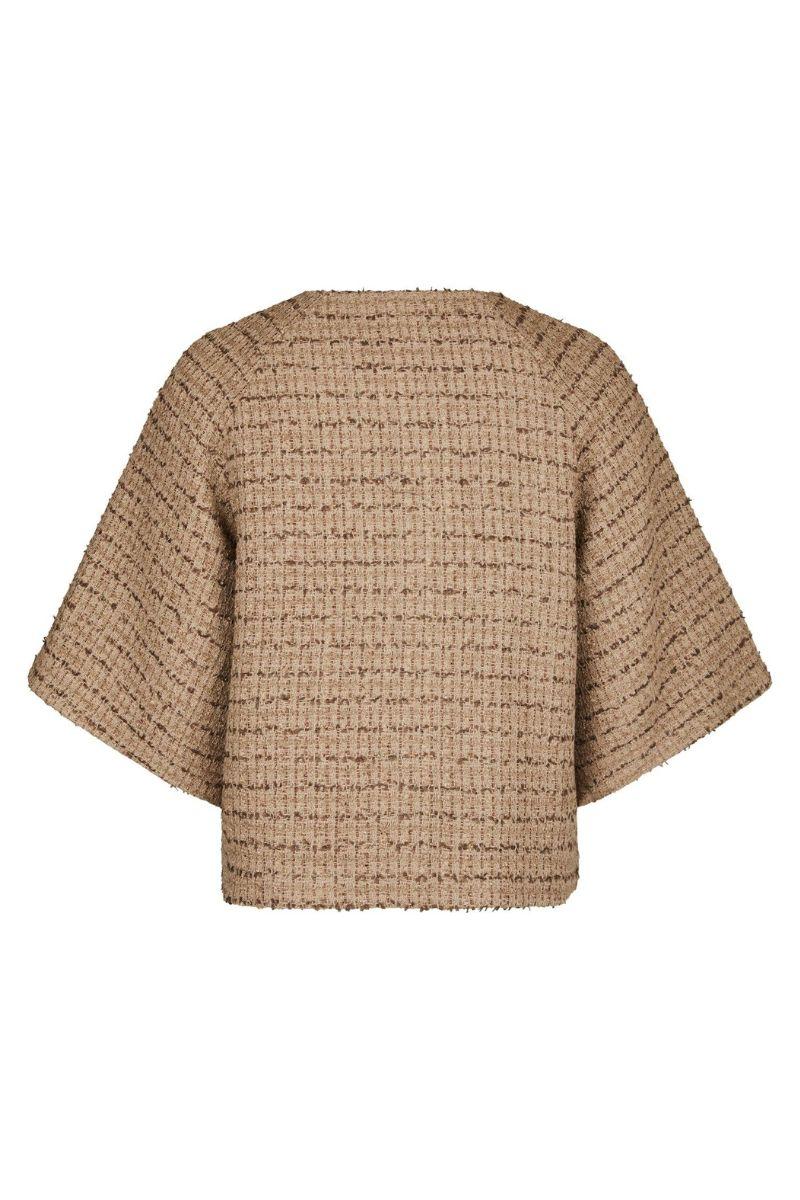 Rosella Boucle Mini Jacket | Taupe | Jakke fra Neo Noir - Image 5