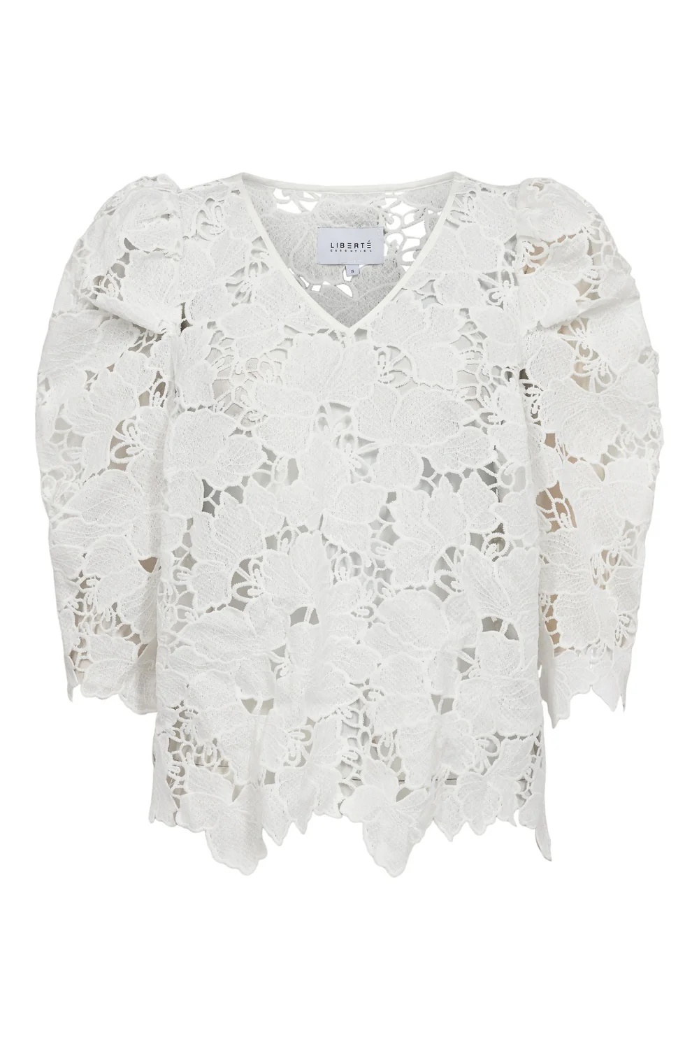 Rossie Vneck Blouse | White | Bluse fra Liberté - Image 2