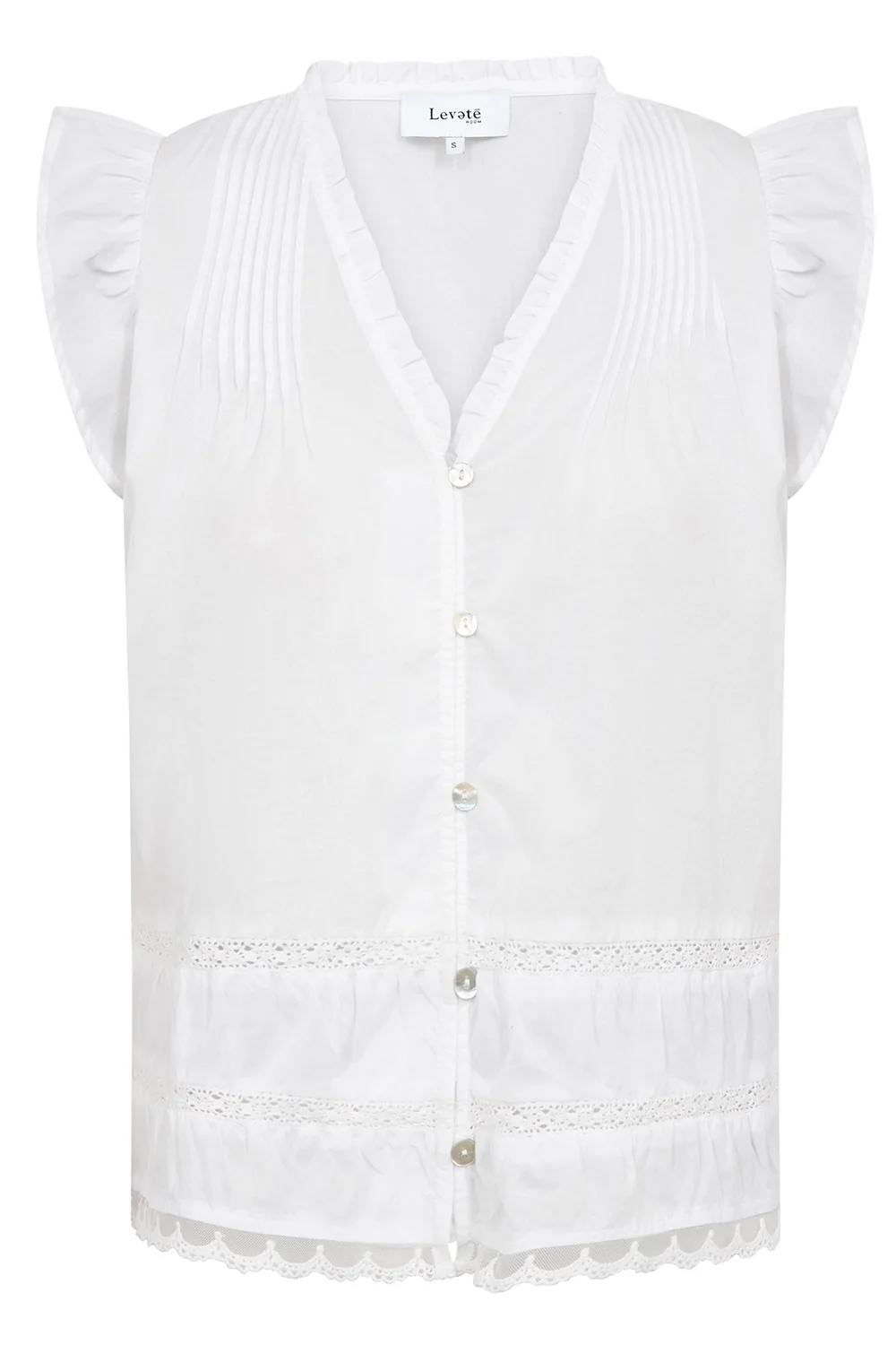 Rosy 2 | White | Bluse fra Levete Room