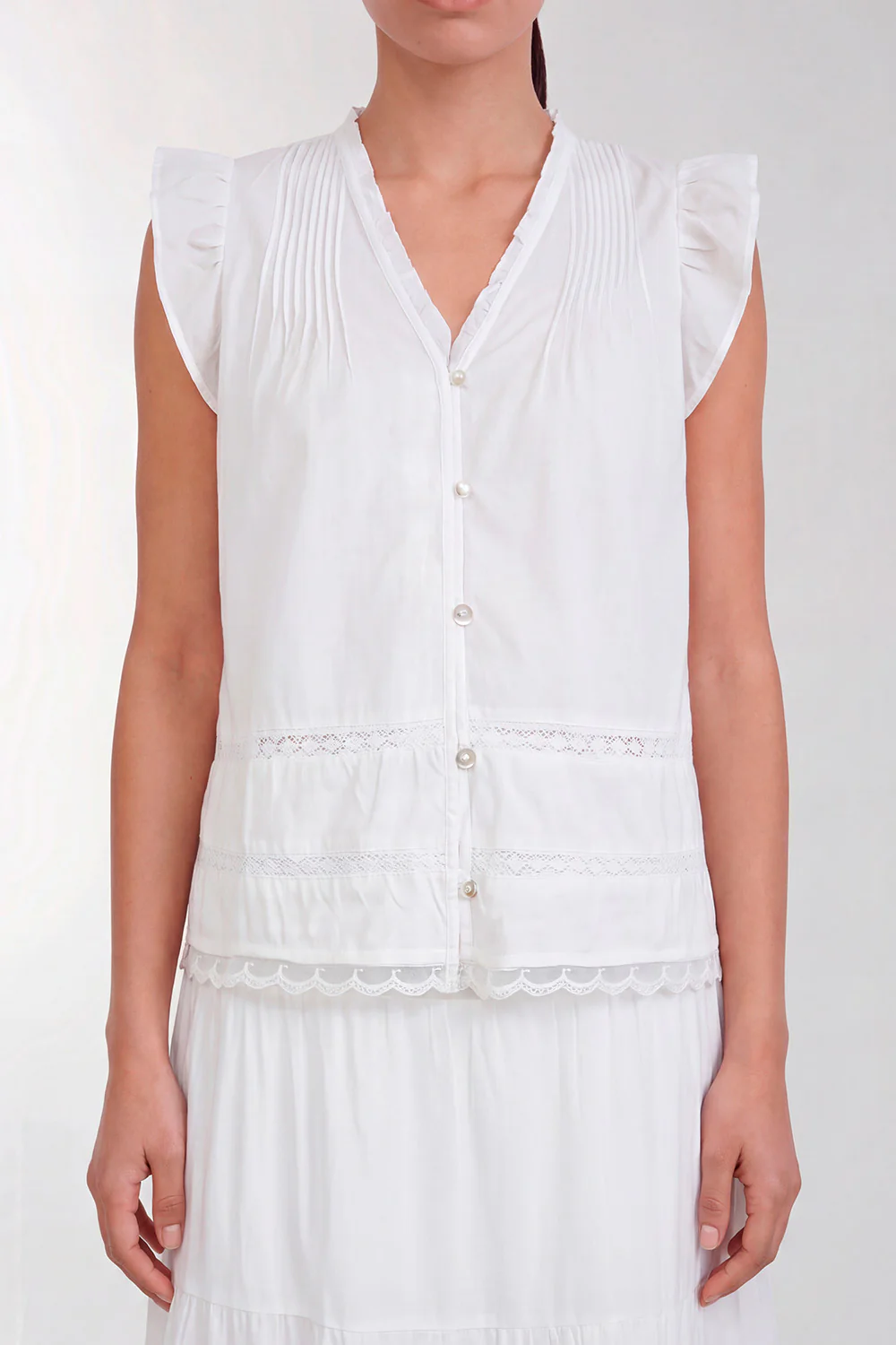 Rosy 2 | White | Bluse fra Levete Room - Image 3