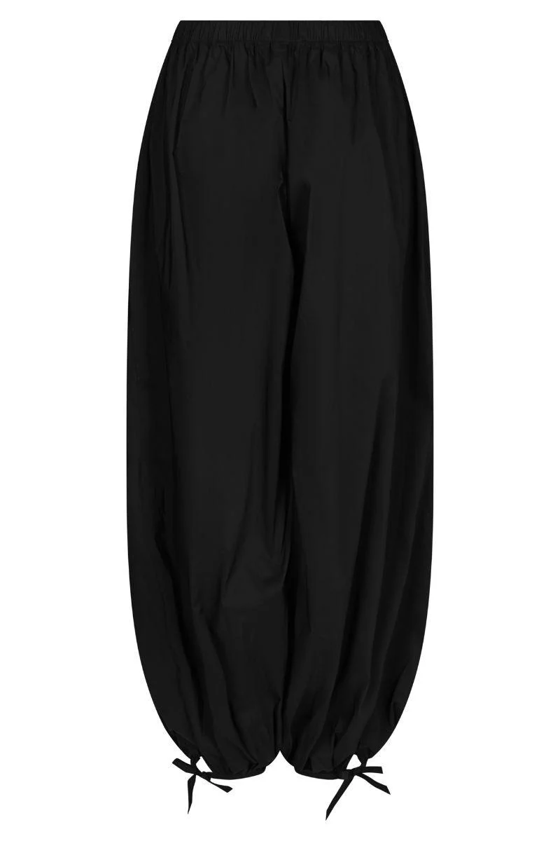 Roxane Balloon Poplin Pants | Black | Bukser fra Neo Noir - Image 5
