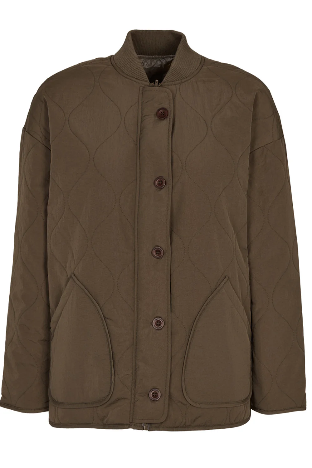 Ruby Loose Jacket | Tarmac Vetiver | Jakke fra Basic Apparel
