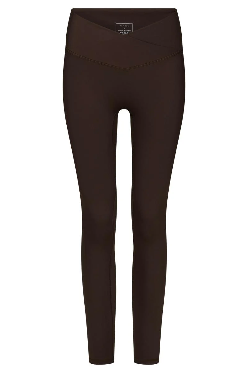 Sabina Wrap Leggings | Chocolate Brown | Bukser fra Neo Noir