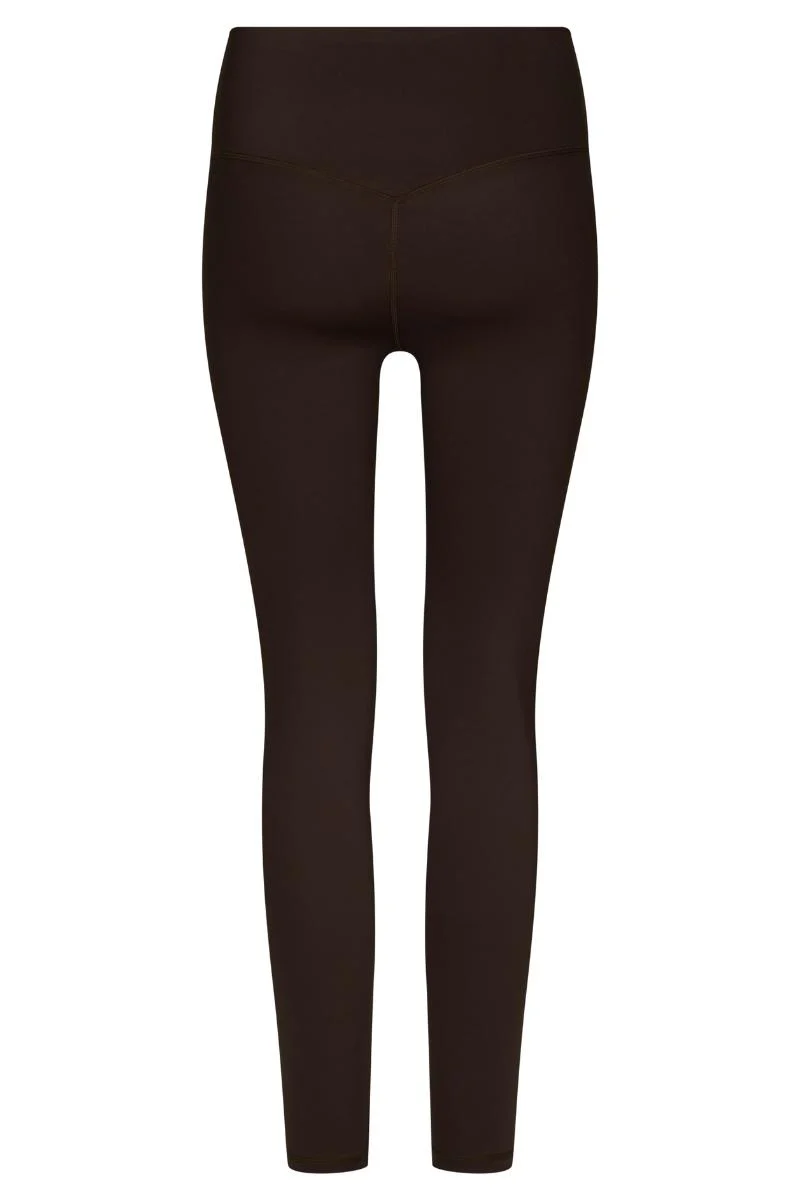 Sabina Wrap Leggings | Chocolate Brown | Bukser fra Neo Noir - Image 3