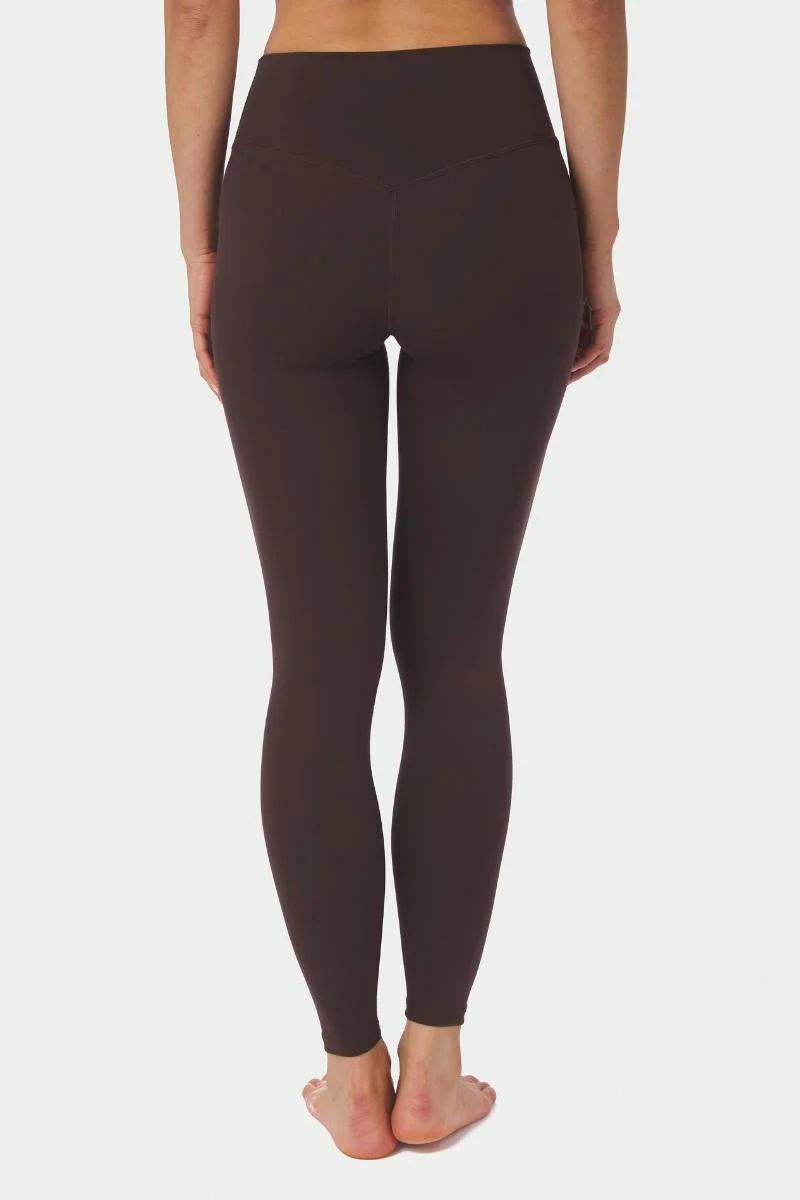 Sabina Wrap Leggings | Chocolate Brown | Bukser fra Neo Noir - Image 4