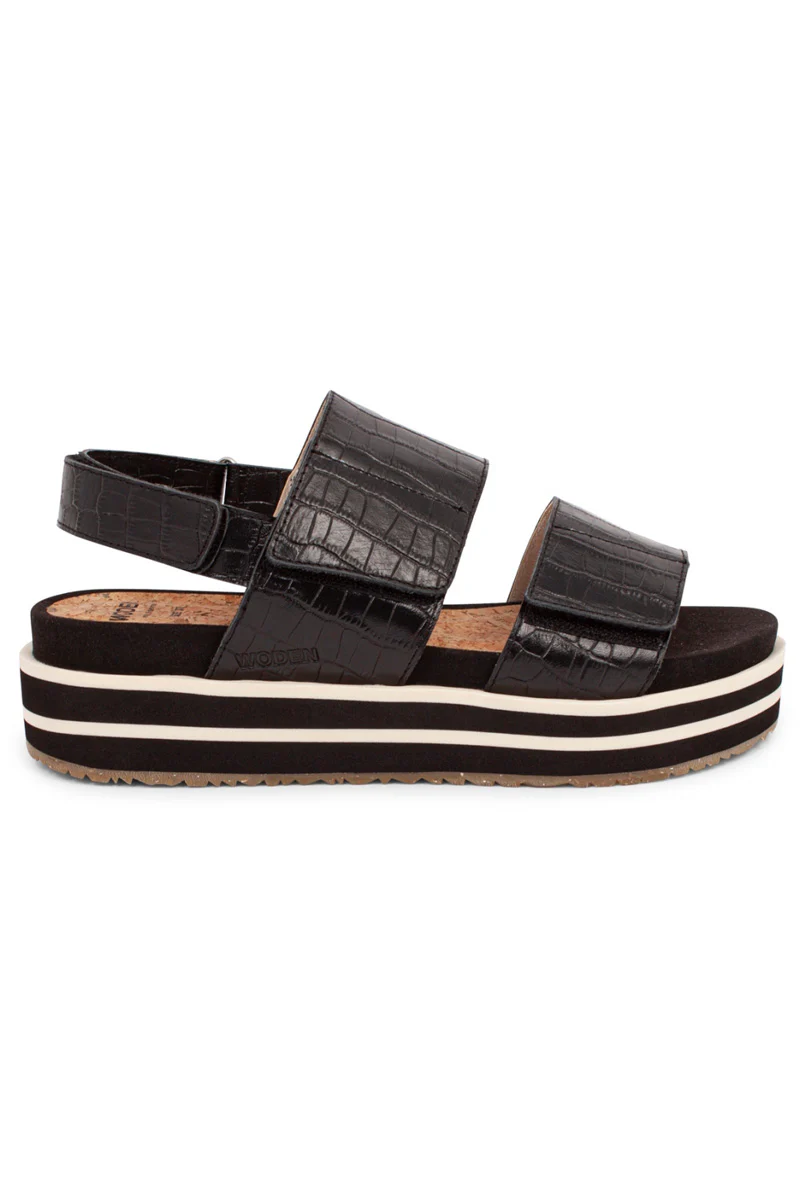 Saga | Black | Sandaler fra Woden - Image 3