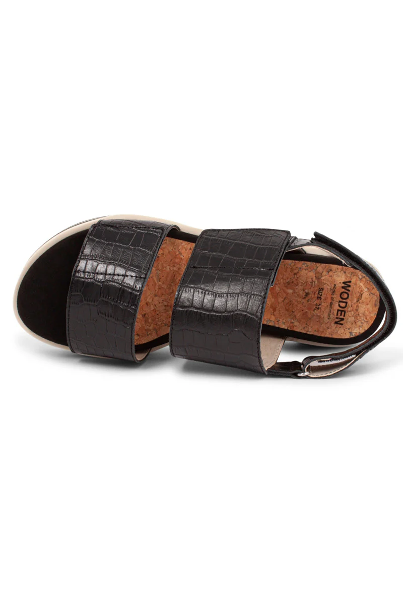 Saga | Black | Sandaler fra Woden - Image 7